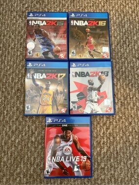 PS4 NBA 2k Lovers! NBA 2k15 - NBA Live 19 complete set